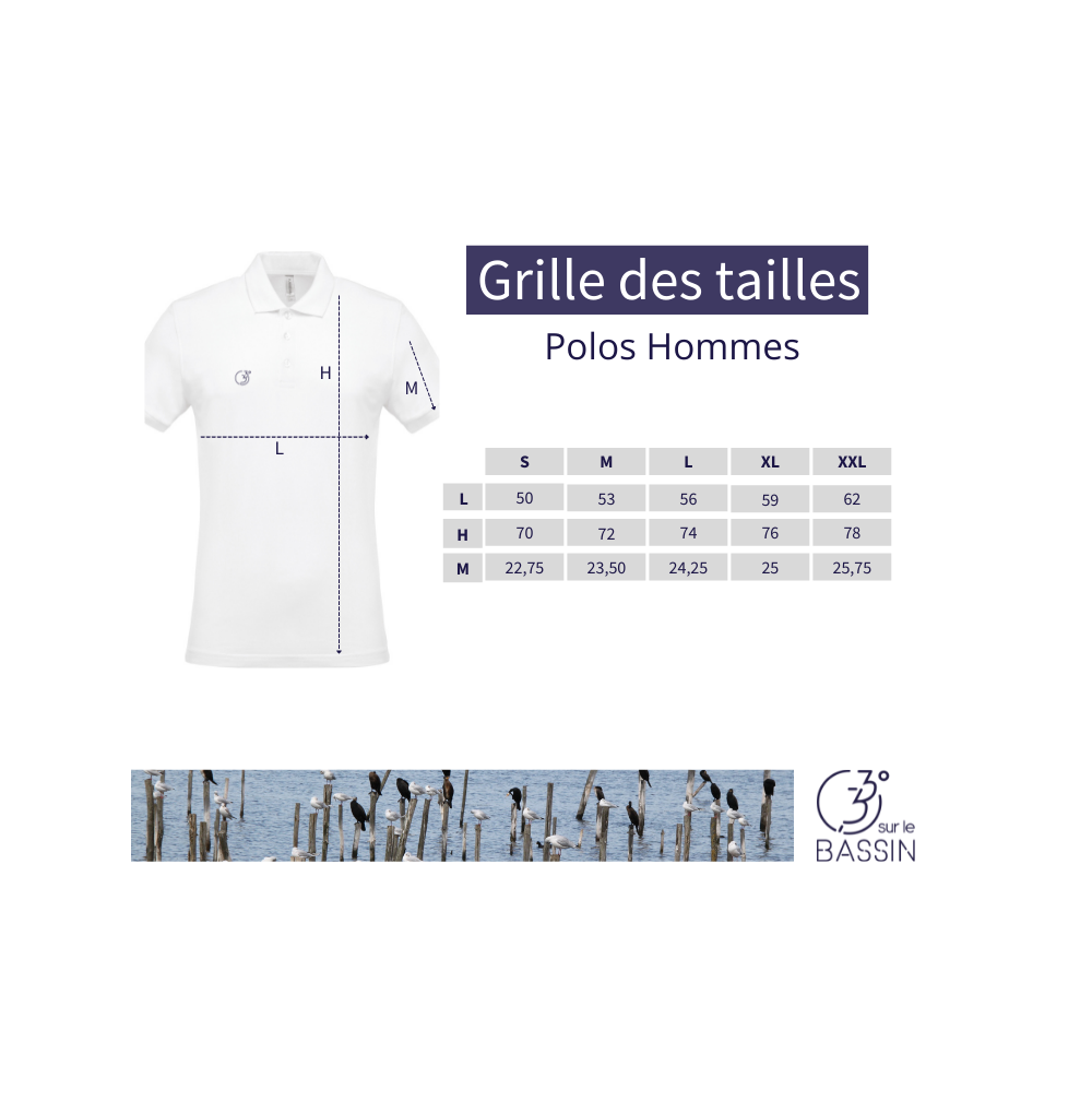 Polo ORIGINAL Marine & Blanc