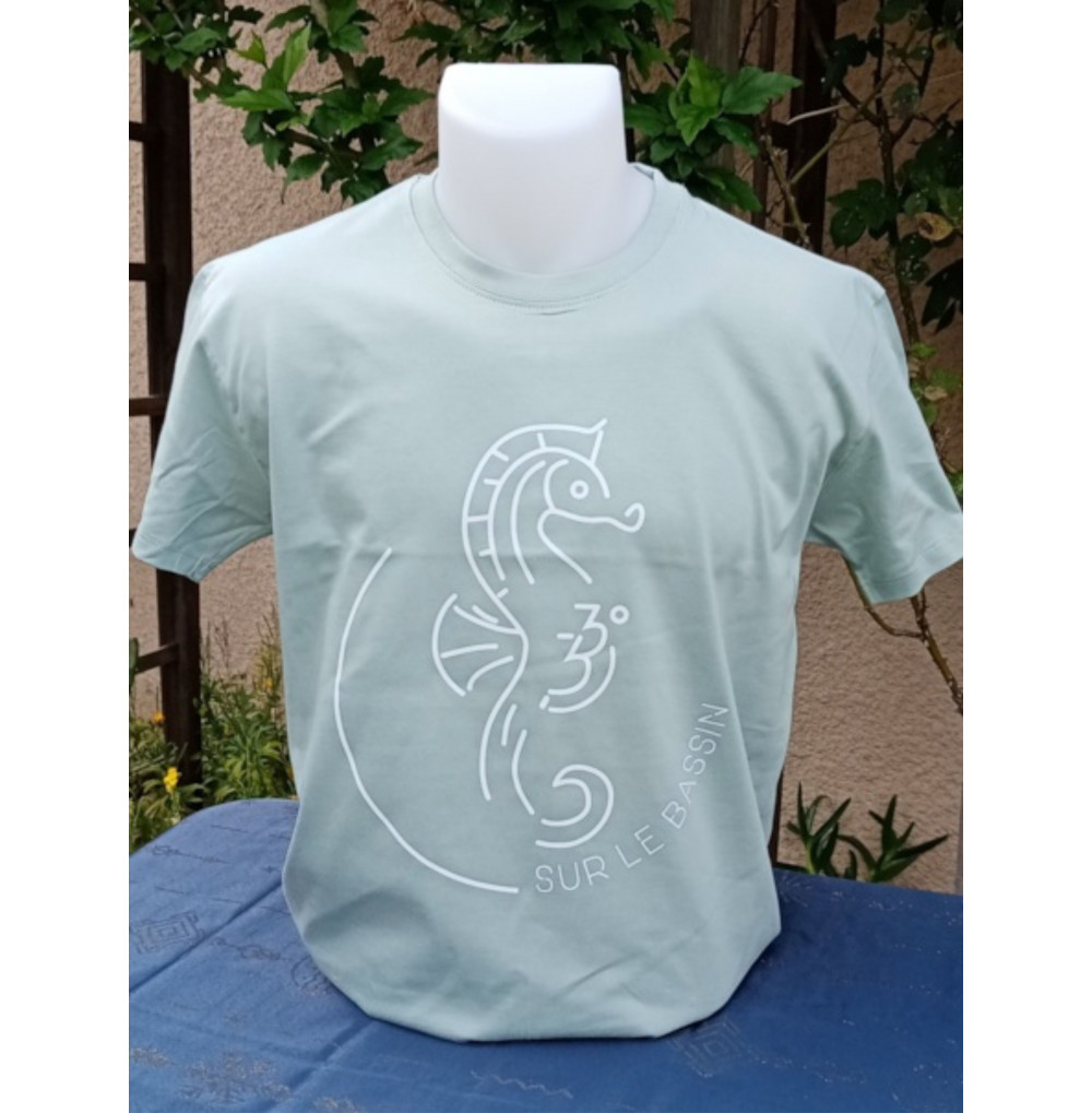 T-shirt Hippocampe Sauge