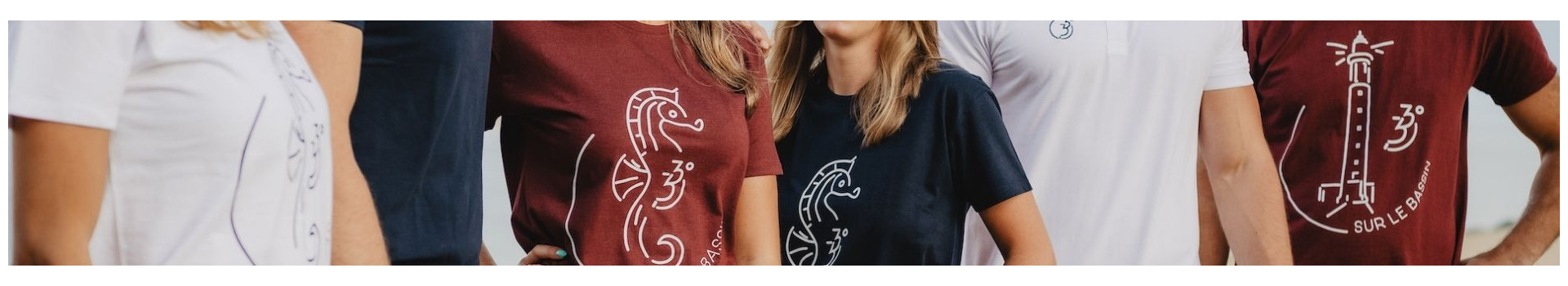T-shirts Bassin d'Arcachon | 33° sur le Bassin